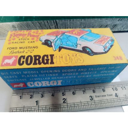 Corgi 348 Ford Mustang Fastback Reproduction /Replica Box