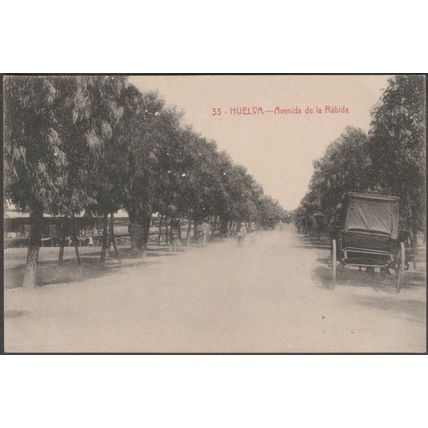Avenida de la Rábida, Huelva, c.1910 - Papeteria Inglesa Tarjeta Postal