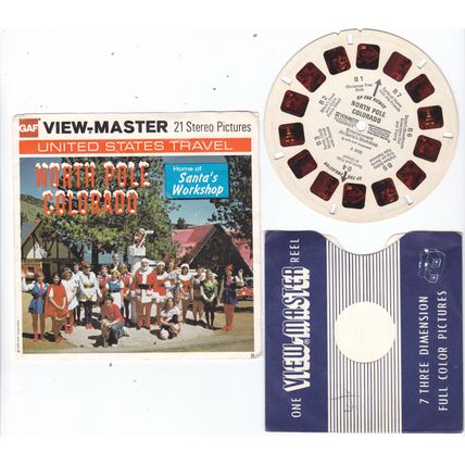 A3332 Viewmaster Single Reel - NORTH POLE COLORADO - Good Colour - POSTFREE
