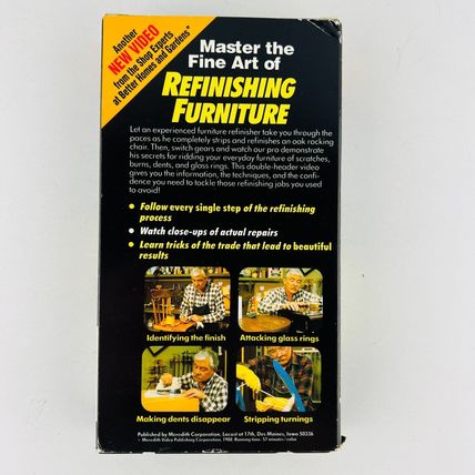Refinishing Furniture VHS Video Tape ~ Better Homes and Gardens