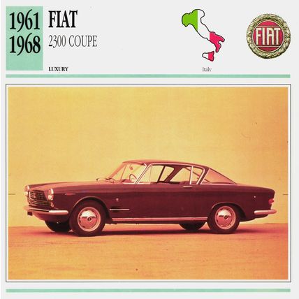 Collectors Club card. Classic Cars. FIAT 2300 Coupe