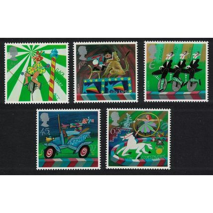 Great Britain Europa Circus 5v FV$6.40 2002 MNH SG#2275-2279 Sc#2039-2043