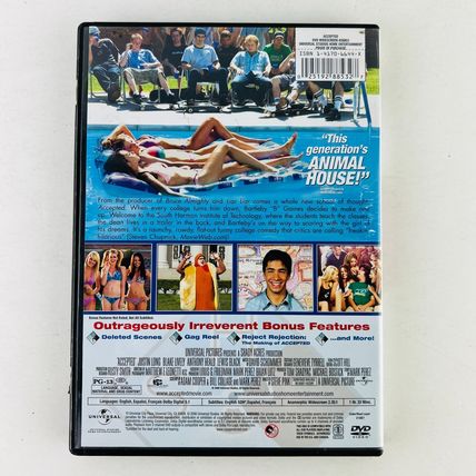 Accepted DVD Justin Long, Blake Lively, Lewis Black, Jonah Hill