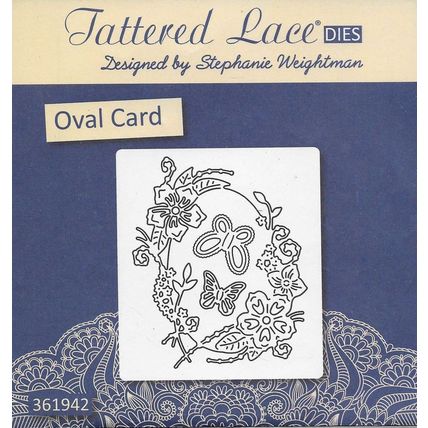 Tattered Lace. Oval Card Die Set. Die Cutting Cardmaking Scrapbooking