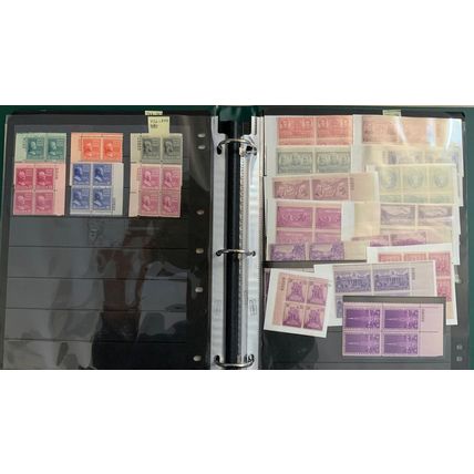Early Plate Block Collection - High Catalog Value * Stuart Katz