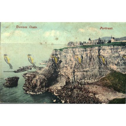 Dunluce Castle, Port Rush, Northern Ireland, Postcard
