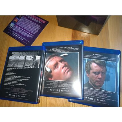 Patrick McGoohan THE PRISONER Blu Ray IMPRINT boxset+book DANGERMAN 007 dvd BOND