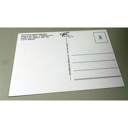 IMAGE by IAN PYPER : BOOMERANG POSTCARD :.