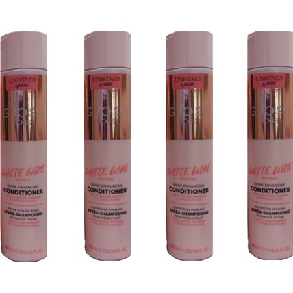 4 Unwined By Hask 10.2 Oz Gloss Boss White Wine Shine Enhancing Conditioner