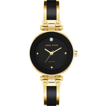 Anne Klein Women'S Genuine Diamond Dial Bangle Watch