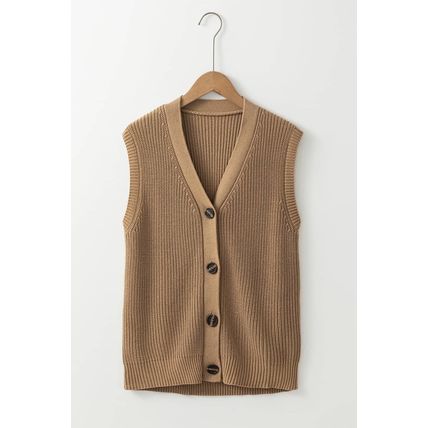 Parchment V Neck Buttoned Front Sweater Vest
