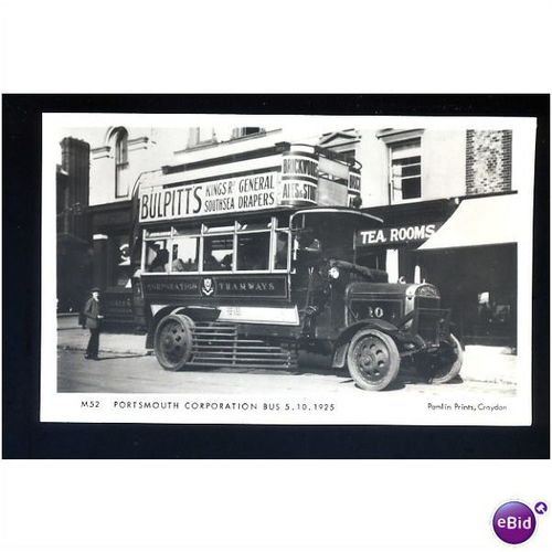 Hampshire PORTSMOUTH Bus Postcard by Pamlin (M52)