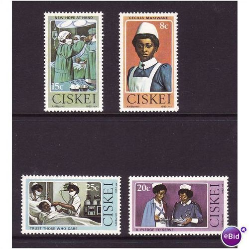CISKEI 1982 NURSING SET 4 VALS U/M MINT