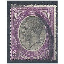 South Africa 1913. SG11 6d Black & Violet Fine Used.