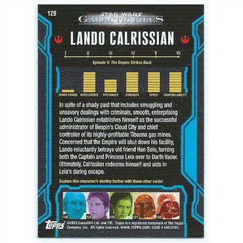 2012 Star Wars Galactic Files - #129 - Lando Calrissian