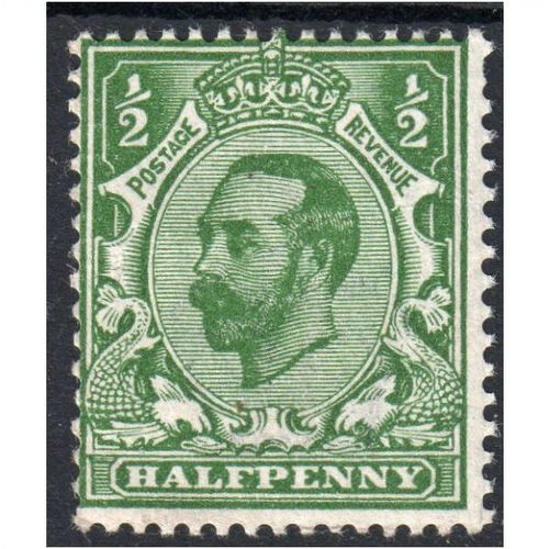 sg321 1/2d pale green unmounted mint