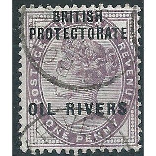 Oil Rivers 1892 SG2 1d Lilac Fine Used ....