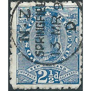 New Zealand 1897 SG239 2 1/2d Blue Perf 11 Fine Used .. ..