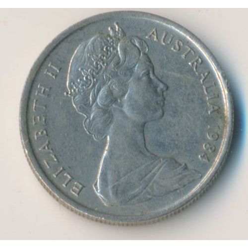 Australia 5 cent coin 1980 1984 1987 3 items