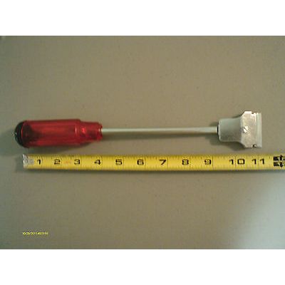 11" Decal Label Scraper + Extra Single Edge Razor Blades Paint Dirt Glue Residue