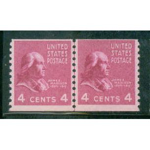 843 4c James Madison Fine MNH CLP C2079