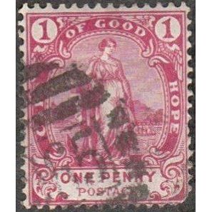 Cape of Good Hope. (S Africa). 1893 Victoria. One Penny. Hope. Fine.Used