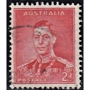 AUSTRALIA, 1937 2d George VI p13.5 X 14, SG 167 (Scott #169), good used