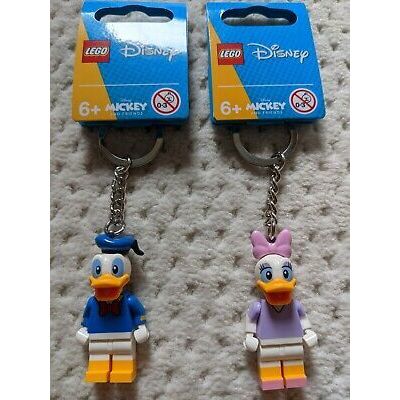 LEGO 854111- LEGO DISNEY DONALD DUCK & DAISEY DUCK KEYRING KEYCHAIN - BRAND NEW