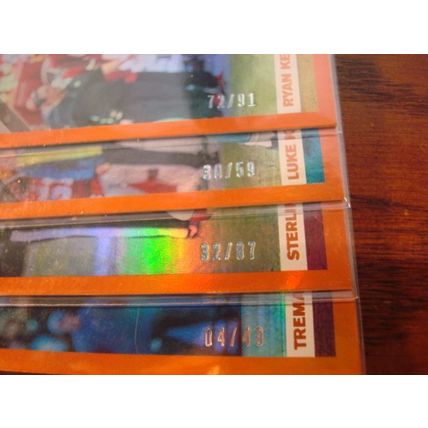 2019 Donruss Jersey Numbers, Orange Foil, Rare SP's, All 8-Cards Numbered