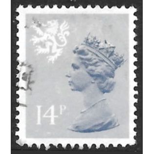 1958-67 Scotland Definitive - SG S40 14p grey blue Elizabeth C5
