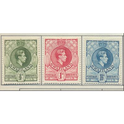 Swaziland Stamps Scott #27 To 29, Mint Hinged
