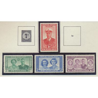 Swaziland Stamps Scott #44 To 47, Mint Never Hinged