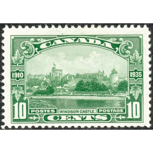 Canada 1935 Jubilee 10c green SG339 unused
