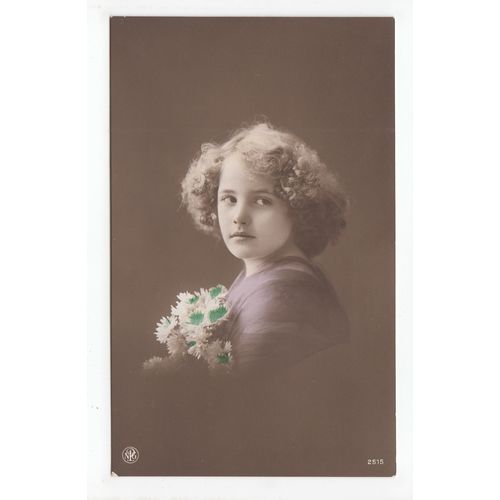 Young Girl Portrait Postcard 2515
