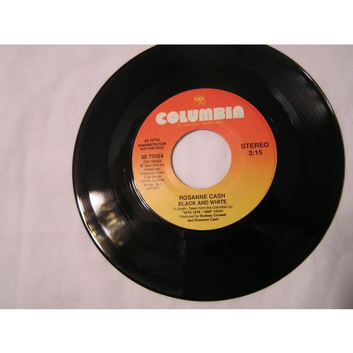 Rosanne Cash Promo 45-BLACK AND WHITE STEREO