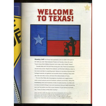TEXAS STATE TRAVEL GUIDE w/ROAD TRIP MAP EXTRA LIKE NEW 2013 Whole Other Country
