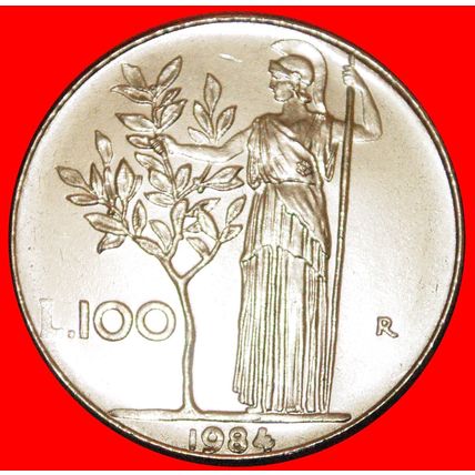 GODDESS MINERVA (1954-1989): ITALY ★ 100 LIRE 1984R! LOW START★NO RESERVE