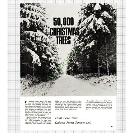 9459) Oakover Forest Services FW Lindsay AT Wood Ashford Nursery - 1965 Article