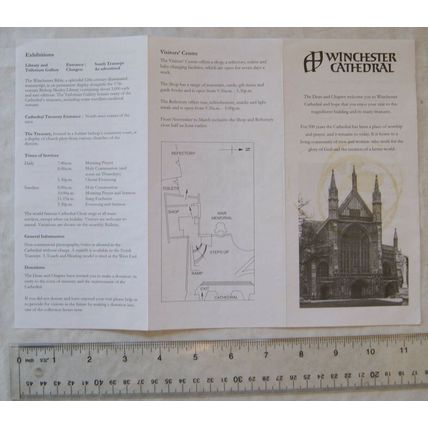 Vintage leaflet: Winchester Cathedral