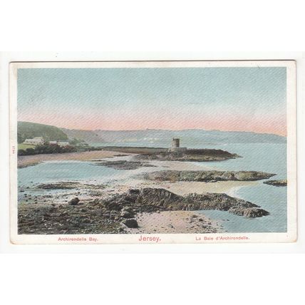 Archirondelle Bay Jersey Postcard Channel Islands Peacock Brand Series
