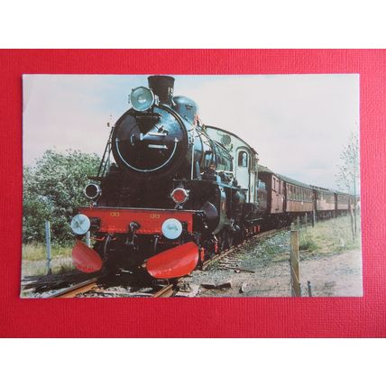 Scandinavian Vintage Train Leaving Bo'ness SRPS No.5 Postcard