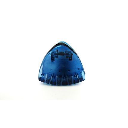 Small clear triangle blue brown purple hair claw clip
