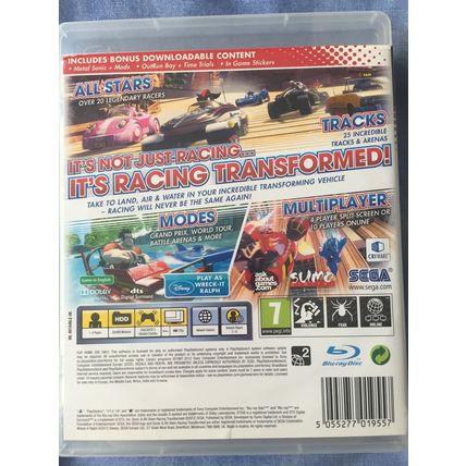 SONIC & ALL * STARS RACING TRANSFORMED - 2012 Sony PlayStation 3 PS3
