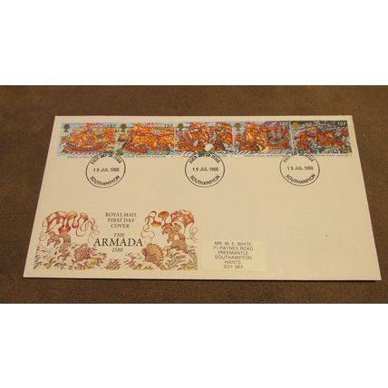 GB 1988 FDC Cover - The Spanish Armada