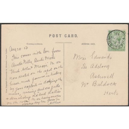 Heddonsmouth, Devon, 1913 - Montague Cooper Postcard