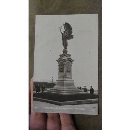1914 fr Wardell real photo Postcard -King Edward VII memorial - Brighton, Sussex
