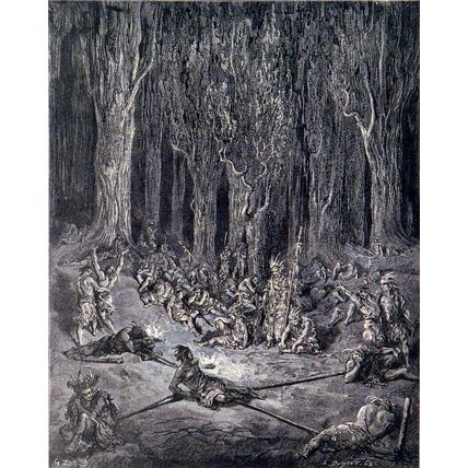 CHACTAS A CAPTIVE 1885 Gustave Doré - Chateaubriand ANTIQUE ENGRAVING