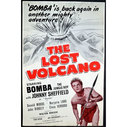 LOST VOLCANO 1950 Johnny Sheffield, Donald Woods, Marjorie Lord TRADE ADVERT
