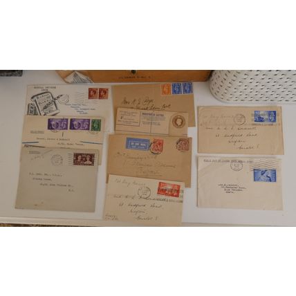 GREAT BRITAIN GEORGE VI COMMERCIALLY USED COVERS