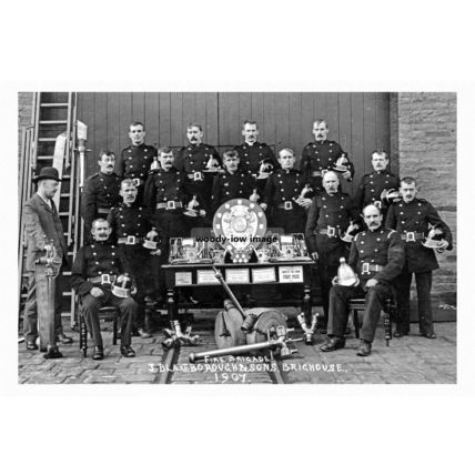 pt5020 - Brighouse Fire Brigade 1907 J Blakeborough & Sons Yorks - print 6x4